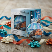Load image into Gallery viewer, New Indigenous Glass Ornaments - Bear Mountain