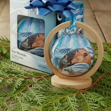 Load image into Gallery viewer, New Indigenous Glass Ornaments - Bear Mountain
