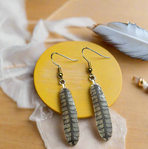 NEW Mocs N More Earrings -Tribal Feathers Wisdom