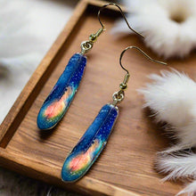 Load image into Gallery viewer, NEW Mocs N More Earrings -Tribal Feathers Northern Sky