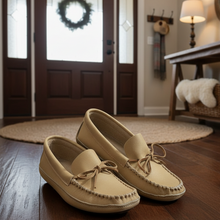 Load image into Gallery viewer, Huron Handcrafted Moose Hide Moccasins - Men's Triple Sole