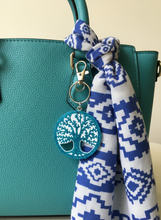Load image into Gallery viewer, Tree of Life Turquoise Keychain - Handcrafted Epoxy Resin Charm