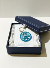 Load image into Gallery viewer, Tree of Life Turquoise Keychain - Handcrafted Epoxy Resin Charm