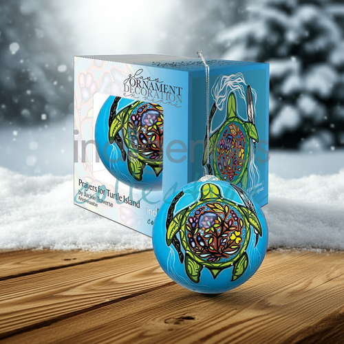 New Indigenous Glass Ornaments - Prayers for Turtle Island
