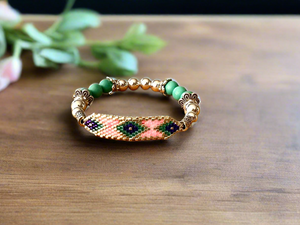 Mocs N More Beaded Bracelets - Beaded Turquoise