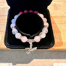 Load image into Gallery viewer, Mocs N More Totem Bracelets - Hummingbird Rose Quartz
