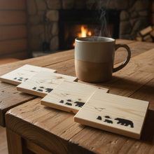 Load image into Gallery viewer, Mocs N More Art Coasters - Bears Walking