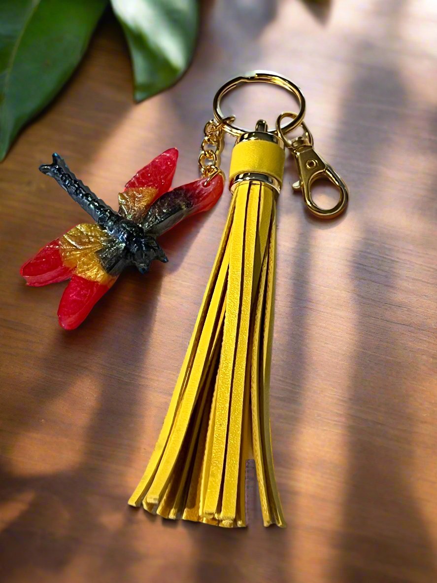 Mocs N More - Red Dragonfly Keychain