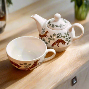 Tea for One Set - NEW Foxes (No Saucer)