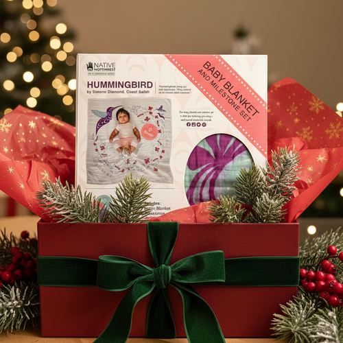 Baby Blanket & Milestone Set - Hummingbird