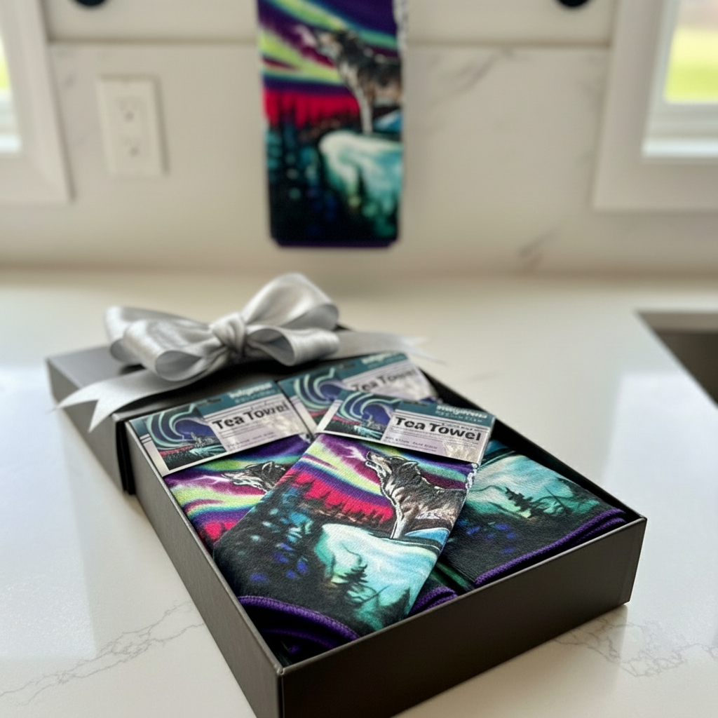 Tea Towels- Sky Dance Wolf Song