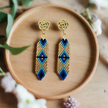 Load image into Gallery viewer, Mocs N More Hand Beaded Earrings - Flower Child