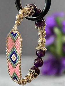 Mocs N More Totem Bracelets - Beaded Amethyst