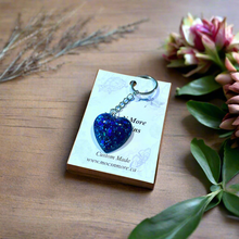 Load image into Gallery viewer, Mocs N More - Sparkling Heart Keychain &amp; Tassel