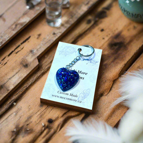 Mocs N More - Sparkling Heart Keychain & Tassel