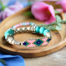 Load image into Gallery viewer, Mocs N More Beaded Bracelets - Beaded Turquoise