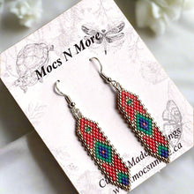Load image into Gallery viewer, Mocs N More Hand Beaded Earrings - Morning Dew