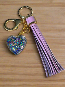 Mocs N More - Brilliant Heart Keychains or Purse Tassels