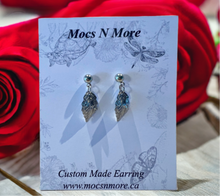 Load image into Gallery viewer, Mocs N More Earrings -Silver Leaf Earrings