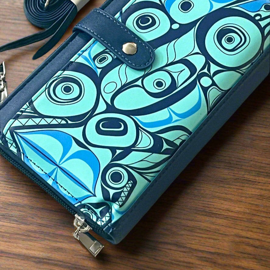 Smartphone Cross Body Bag - Orca Song