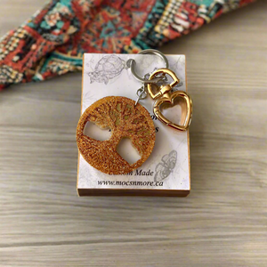 NEW Mocs N More - Tree of Life Gold Keychain