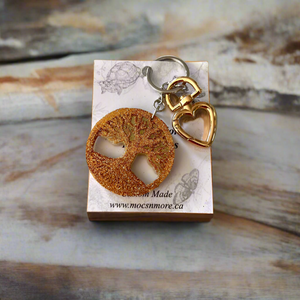 NEW Mocs N More - Tree of Life Gold Keychain