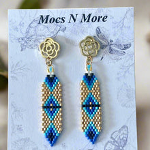 Load image into Gallery viewer, Mocs N More Hand Beaded Earrings - Flower Child