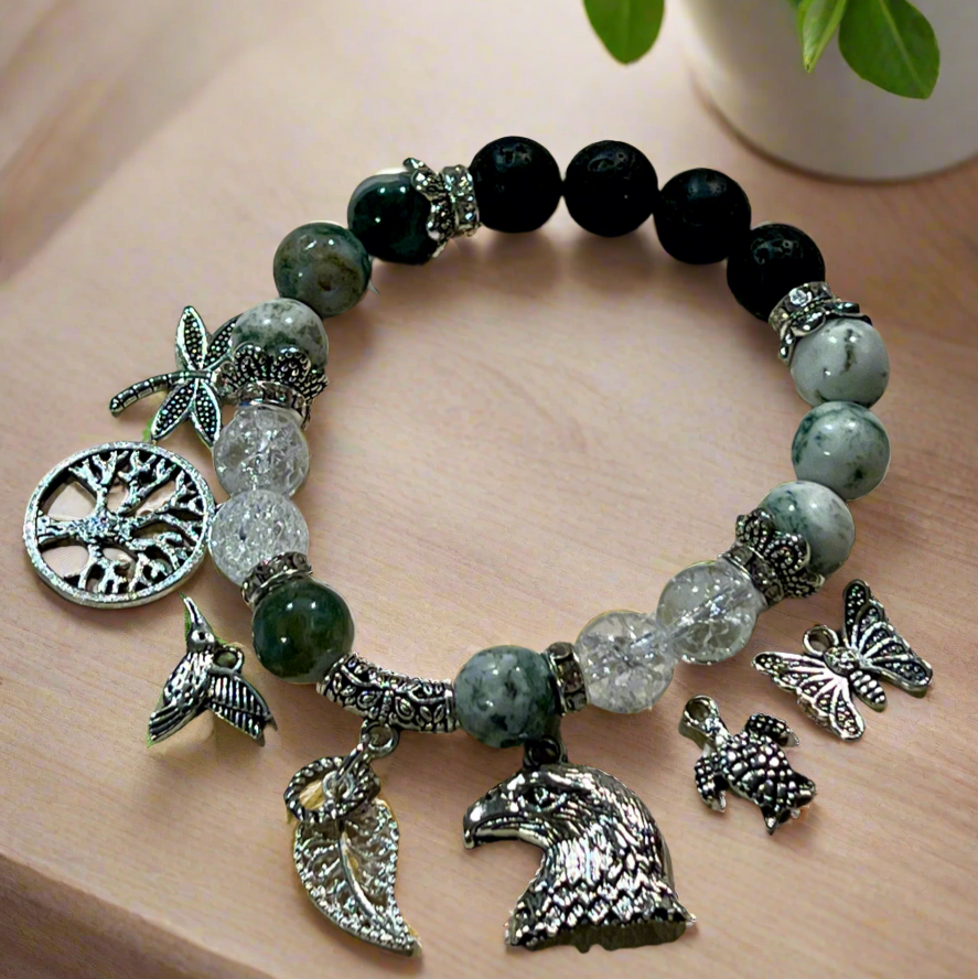 Mocs N More Totem Bracelets - Tree Agate