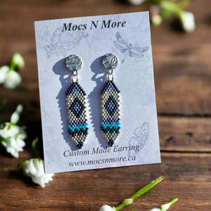 NEW Mocs N More Earrings - Silver Feather