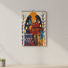Load image into Gallery viewer, 2027 calendar with abstract design on a textured surface