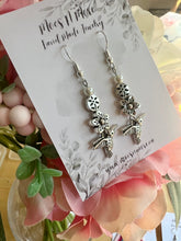 Load image into Gallery viewer, NEW Mocs N More Earrings - Hummingbird Flower