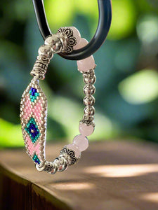 Mocs N More Totem Bracelets - Beaded Rose Quartz