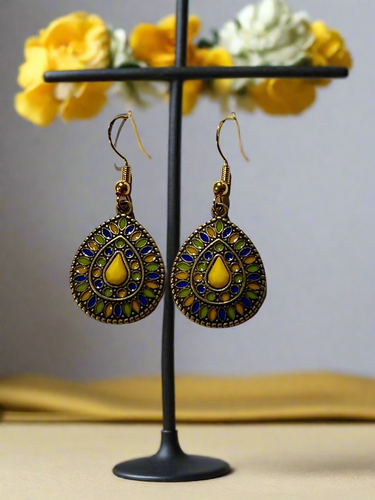 Mocs N More Earrings - Yellow Sunrise