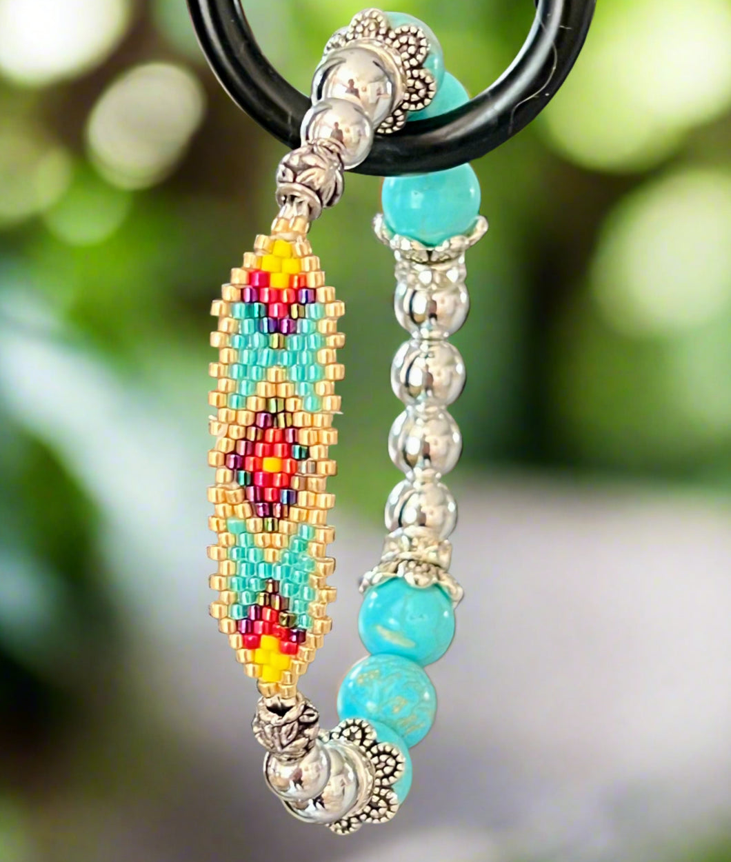 Mocs N More Totem Bracelets - Beaded Turquoise