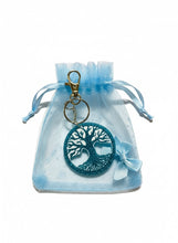 Load image into Gallery viewer, Tree of Life Turquoise Keychain - Handcrafted Epoxy Resin Charm
