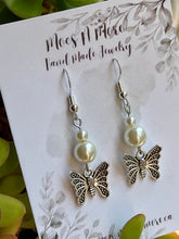 Load image into Gallery viewer, NEW Mocs N More Earrings - Butterfly and Pearl