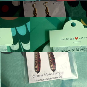 NEW Mocs N More Earrings -Tribal Feathers Harmony