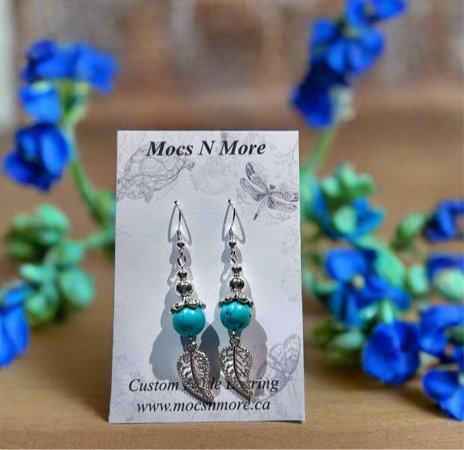 NEW Mocs N More - Turquoise and Silver