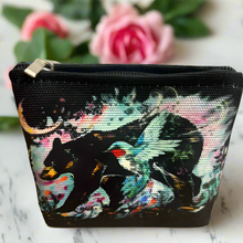 Load image into Gallery viewer, New Canvas Coin Purse - Hummingbear