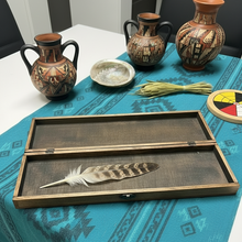 Load image into Gallery viewer, Let's Walk Together - Handcrafted Eagle Feather Holder