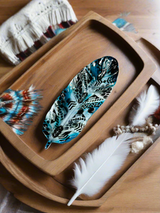 Feather Tray - Blue Sky