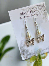 Load image into Gallery viewer, NEW Mocs N More Earrings - Butterfly and Pearl