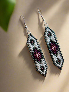 NEW Mocs N More Earrings - Feather Diamond