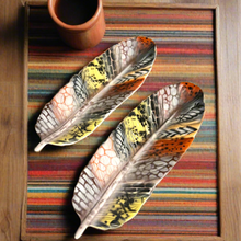 Load image into Gallery viewer, Feather Tray - Tribal Feather