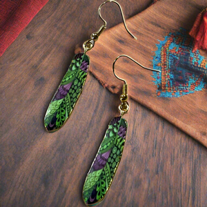 NEW Mocs N More Earrings -Tribal Feathers Warrior Woman