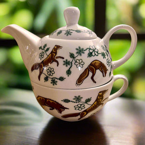 Tea for One Set - NEW Foxes (No Saucer)