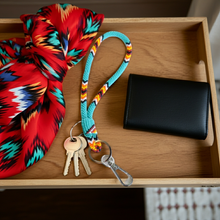Load image into Gallery viewer, New Beaded Wrist Lanyard - Teal