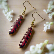 Load image into Gallery viewer, NEW Mocs N More Earrings -Tribal Feathers Painted Horse