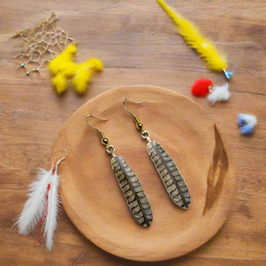 NEW Mocs N More Earrings -Tribal Feathers Wisdom