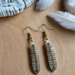 NEW Mocs N More Earrings -Tribal Feathers Wisdom